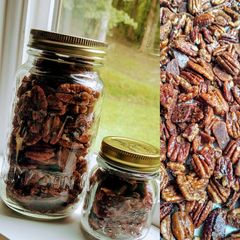 A picture of Keto Candied Spiced Pecans.