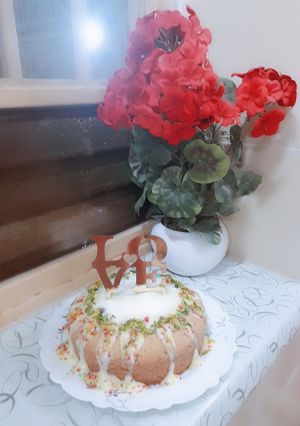 عکسی از دستور کیک هل و گلاب کیک عشق