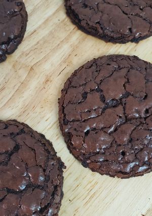 Una foto de Brownies sin Harina - En forma de Galletas