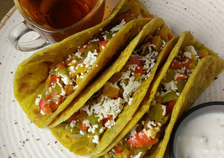 Recipe of Ultimate Veggie Thepla Taco