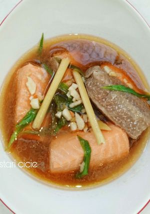 Foto resep Tim Salmon Bawang Putih