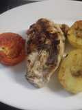 Pechugas al grill con patatas