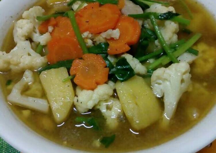Resep Sup ayam +sayuran ala indonesia yang enak