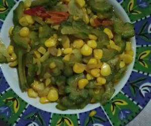 Resep mudah Oseng pare jagung Tak pahit Mantul Banget