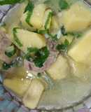 Canh sườn hầm sake