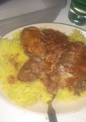 A picture of Tumeric rice.