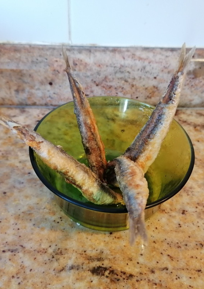 Una foto de Boquerones a la andaluza