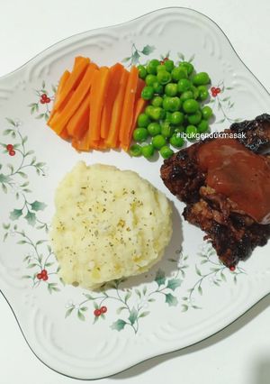 Foto resep Beef Steak with BBQ Sauce