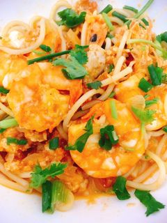 Hình của món Spagetti tôm phomai.