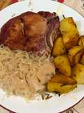 Chucrute, Kassler e batatas