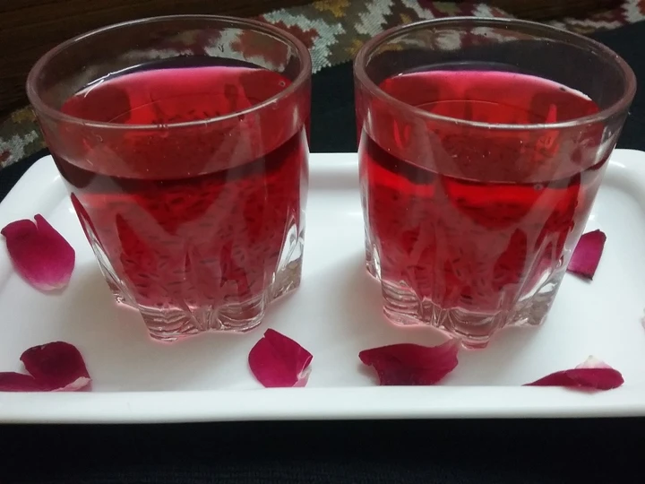 Easy Way Make Recipe Chia seeds and red drink that is Really Delicious, Can Spoil the Tongue}