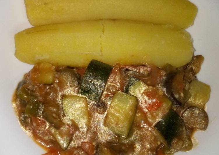 Recipe: Appetizing Last night supper #my style boiled green bananas#author marathon