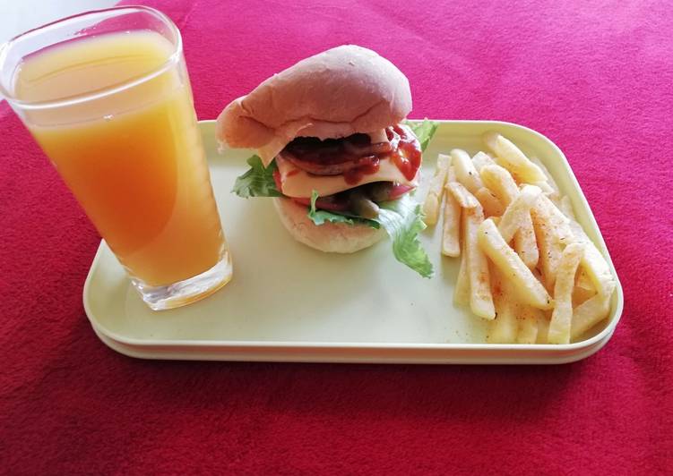 Steps to Prepare Favorite Burger,