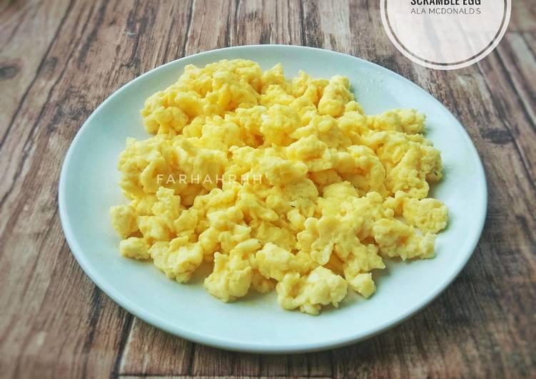 ide membuat Scramble Egg Ala McDonald&#39;s yang kenyang