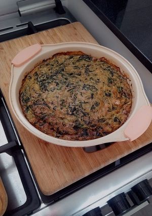 Una foto de Tortilla de espinaca 💚💚💚