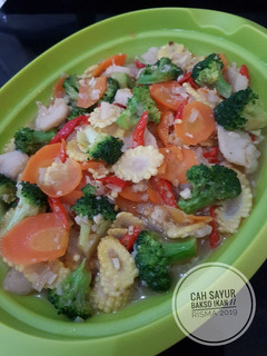 Foto resep Cah sayur bakso ikan