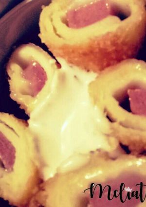 Foto resep Roti guling sosis (Praktis)