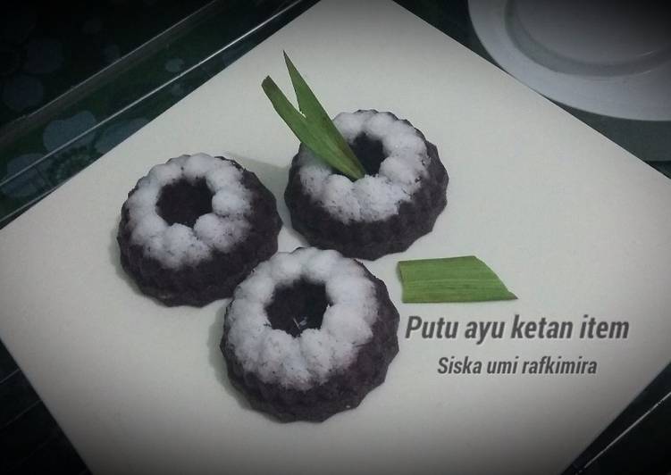 Cara Gampang Menyiapkan Putu ayu ketan hitam, Sempurna