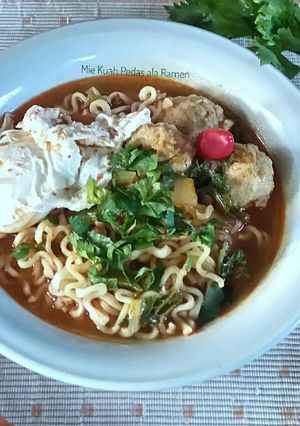 Foto resep Mie Kuah Pedas ala2 Ramen