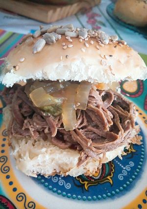 Una foto de Carne desmechada jugosisima