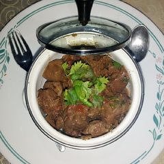 A picture of Kaleji karhai.
