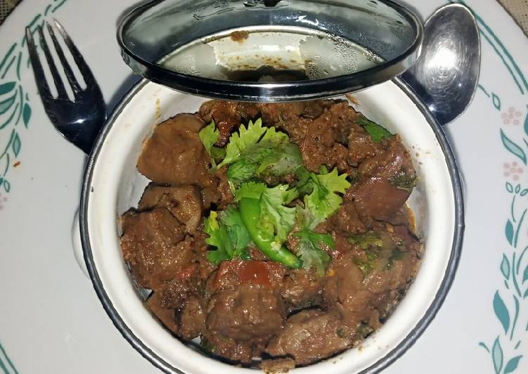 Simple Way to Prepare Any-night-of-the-week Kaleji karhai