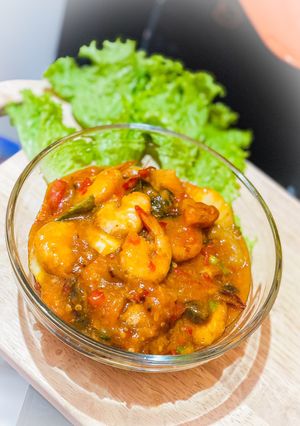 Foto resep Udang saus padang (pedas)