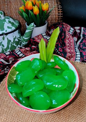 Foto resep Manisan Buah Kolang Kaling Pandan