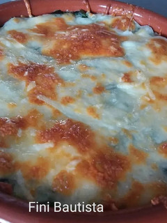 Una foto de Acelgas con bechamel