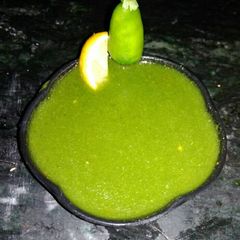 Coriander chutney A picture of Coriander chutney.