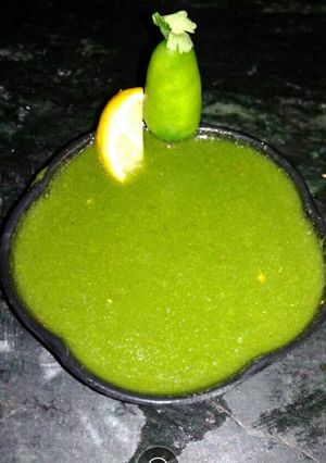 A picture of Coriander chutney.