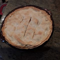 A picture of Apple pie.... Longaberger.