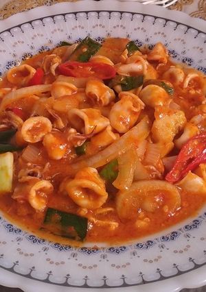 Foto resep Cumi Saus Padang