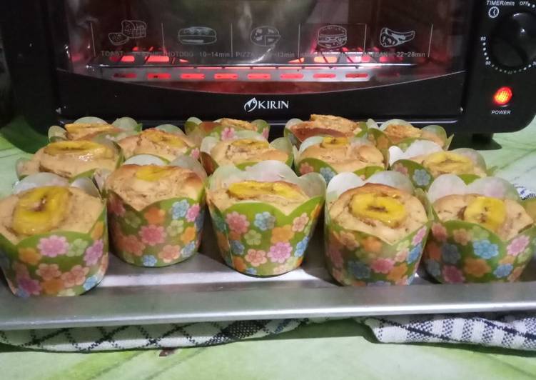 Resep Banana mufin mocaf, Sempurna