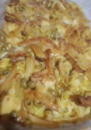 صورة لوصفة غراتان الزيتون والدجاج والبطاطا بنين يهبل 😋👍