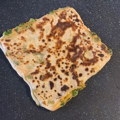 Spring onion Paratha A picture of Spring onion Paratha.