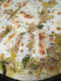 Tarta de zapallito y pollo con queso