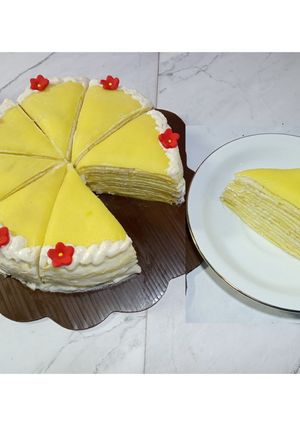 Foto resep Mille crepes Durian