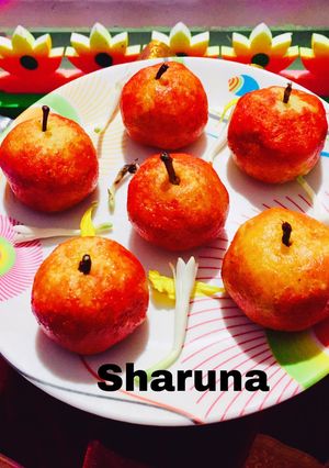 A picture of Apple Paneer Peda.