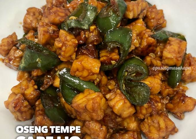 Yuk intip, Cara  bikin Oseng tempe cabe ijo dijamin menggugah selera