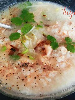 Hình của món Cháo cá hồi.