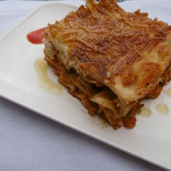 A picture of Oven Baked Chicken Lasagna with a Refreshing Taste.