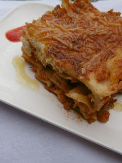 A picture of Oven Baked Chicken Lasagna with a Refreshing Taste.