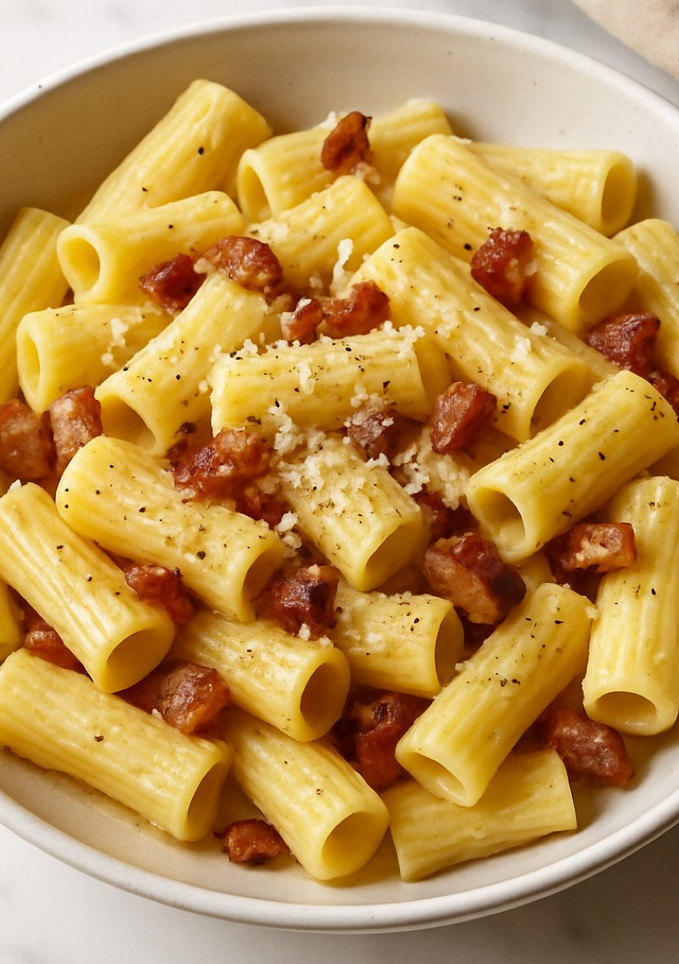 Una foto de Pasta Carbonara 🍝