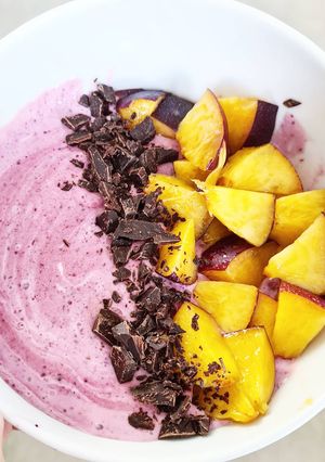 Une photo de Smoothie bowl fruits des bois