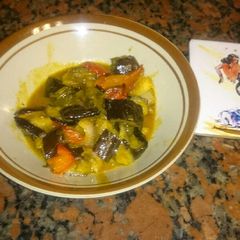 A picture of Roasted vegetables salad.