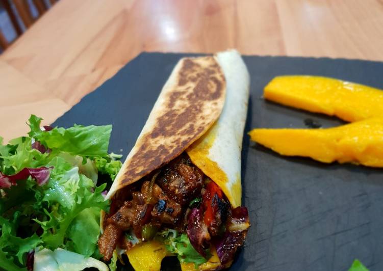 Burrito de Presa Ibérica y mango