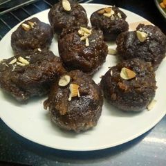 Chocolicious balushahi Baked chocolate flavoured balushahi A picture of Chocolicious balushahi Baked chocolate flavoured balushahi.