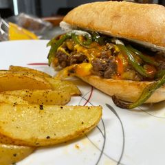 A picture of Ground Beef Philly Melt.
