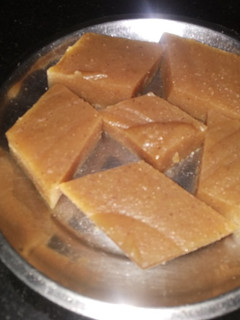 A picture of How to make singhada katli (katra).